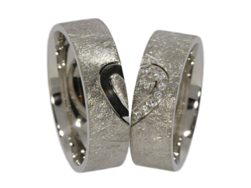 Modell Elliot - 2 Trauringe aus Sterlingsilber